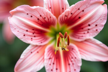 Fototapeta premium close up of pink lily