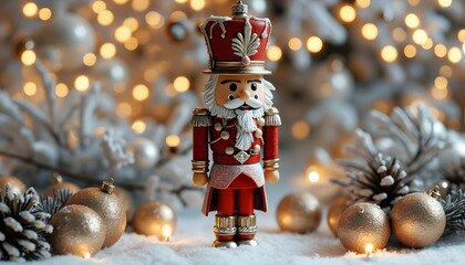 Christmas Nutcracker  Festive Decorations  Winter Wonderland