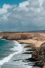 Panorama at Papagayo Beach in Los Ajaches Natural Park in Lanzarote in 2024.
