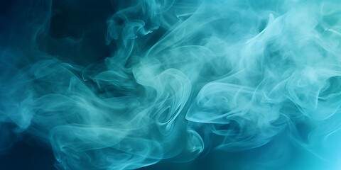 Obraz premium Aquamarine background. Abstract aquamarine smoke background