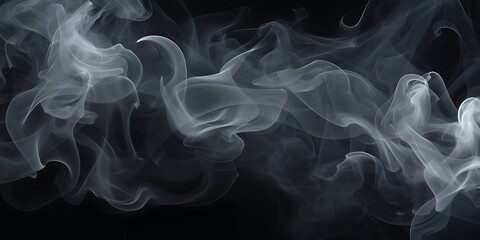 Fototapeta premium Black background. Abstract black smoke background