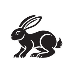 Bunny logo icon isolated on white background