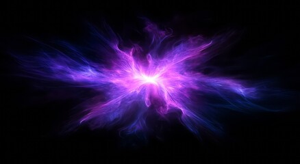 Obraz premium Abstract Purple and Blue Energy Burst