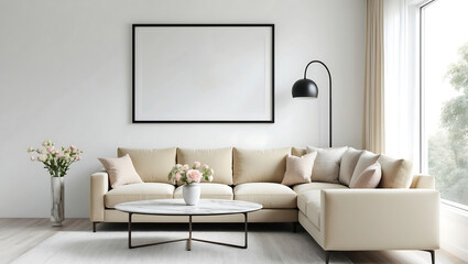 Scandinavian Interior stock photo.