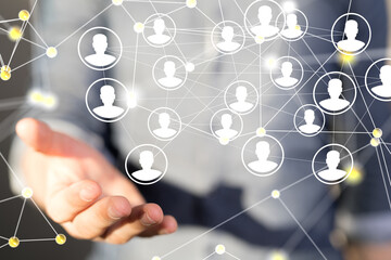 Stack of hands showing unity and teamwork  3d..