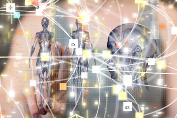 Obraz premium - neural network exposure digital