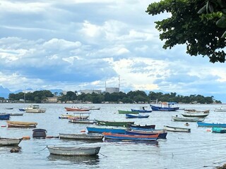 Ilha D`Água vista da praia da Engenhoca - Ilha do Governador - RJ