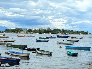Ilha D`Água vista da praia da Engenhoca - Ilha do Governador - RJ