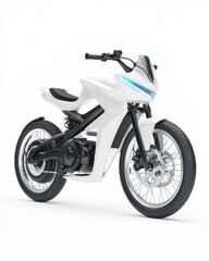 Obraz premium Electric super bike with glowing led accents urban street vehicle showcase futuristic design side view innovation concept
