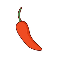 Red Chili Peppers Icon Illustration