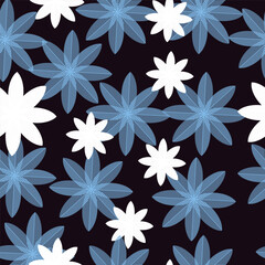 Print Abstract modern floral oriental colorful geometric pattern background seamless repeating pattern vector illustration flat design for wallpaper or background or Fabric textile EPS 10