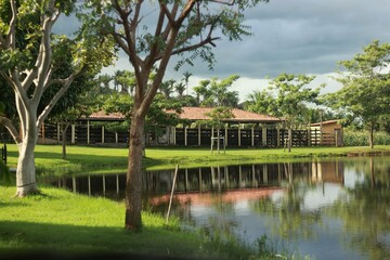 gazebo on the lake