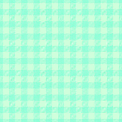Sofa plaid texture check, relief textile fabric tartan. Christmas card background pattern seamless vector in mint and light colors.