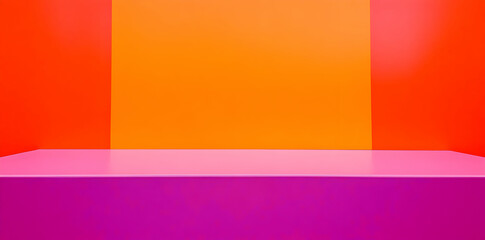 Obraz premium A vibrant, colorful backdrop with a glossy surface, ideal for photography or design projects.