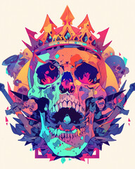 Skull and Crown Arm symmetry layout illustration