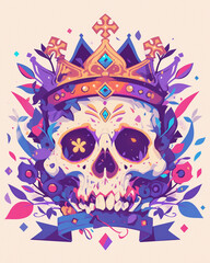 Skull and Crown Arm symmetry layout illustration
