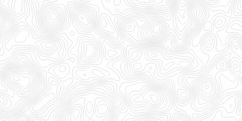 Abstract Vector geography landscape Topo contour map on white background, Topographic contour lines. Seamless pattern with lines Topographic map. Geographic mountain relief diagram line wave carve.