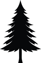 pain tree black and white silhouette vector design