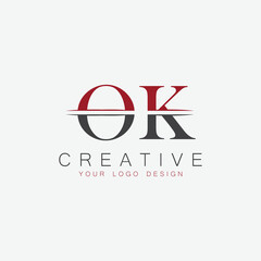 initial monogram letter  logo with creative design.