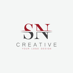 initial monogram letter  logo with creative design.