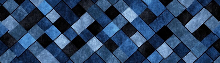 Fototapeta premium Abstract Blue Diamond Pattern Texture Background