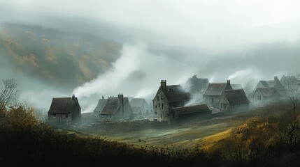 Fototapeta premium misty morning mist
