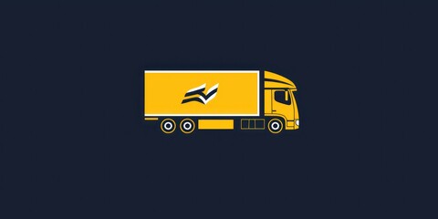 A professional and clean logo design for a logistics company.