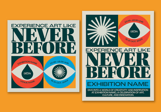 Social Media Event Promo Layout Set
