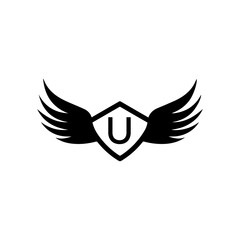 U letter logo creative design. 