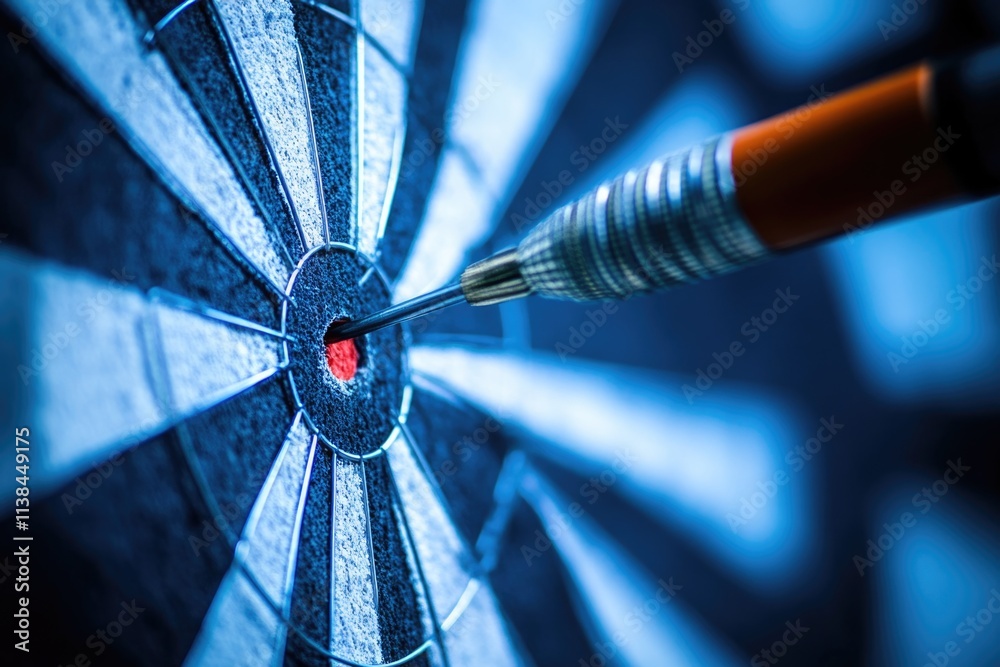 Poster A precise shot, suitable for use as an icon or symbol representing accuracy and skill