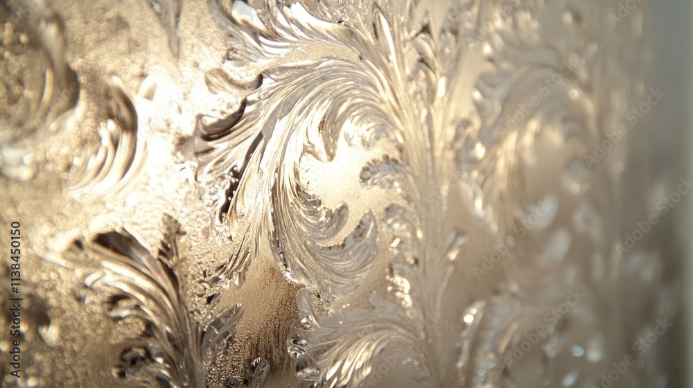 Poster Close-up of an ornate, textured surface with intricate patterns.