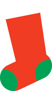 Stocking Simple Flat Design