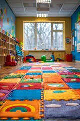Fototapeta premium A child development center with a variety of educational and physical activities aimed at nurturing children’s intellectual, emotional, and physical growth