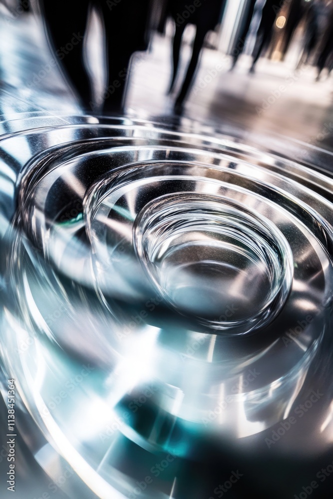 Poster clear liquid in a transparent container