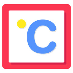 An icon design of celsius