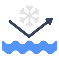 A unique design icon of snow resistant