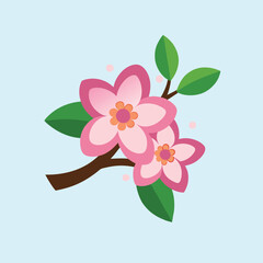 Chinese New Year Cherry Blossom vector