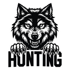 Wolf Hunting Logo 