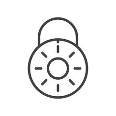 Key smith icon Logo symbol outline set