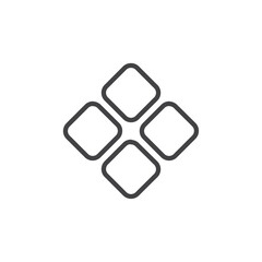 Kore icon Logo symbol outline set