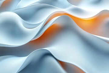 Wave of snow is shown in a very abstract way