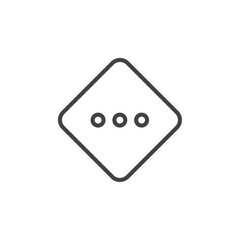 Medium priority icon Logo symbol outline set