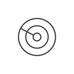 Target icon Logo symbol outline set