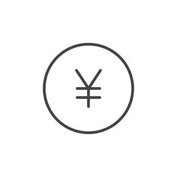 recommend clip art: Yen icon Logo symbol outline set