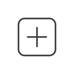 Obraz premium Add icon Logo symbol outline set
