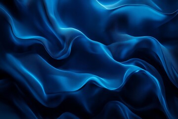 Obraz premium Abstract Blue Draped Fabric Texture