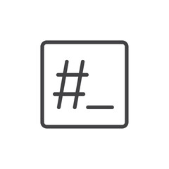 Another term icon Logo symbol outline set