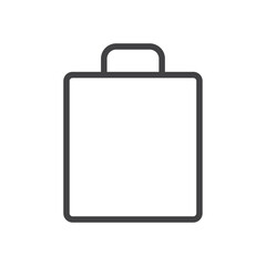 Bag icon Logo symbol outline set
