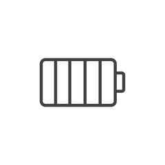Battery bot icon Logo symbol outline set