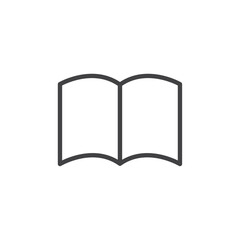 Book icon Logo symbol outline set